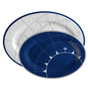TarHong Pacific Harvest Melamine Oval Serving Platter, 16-Inch