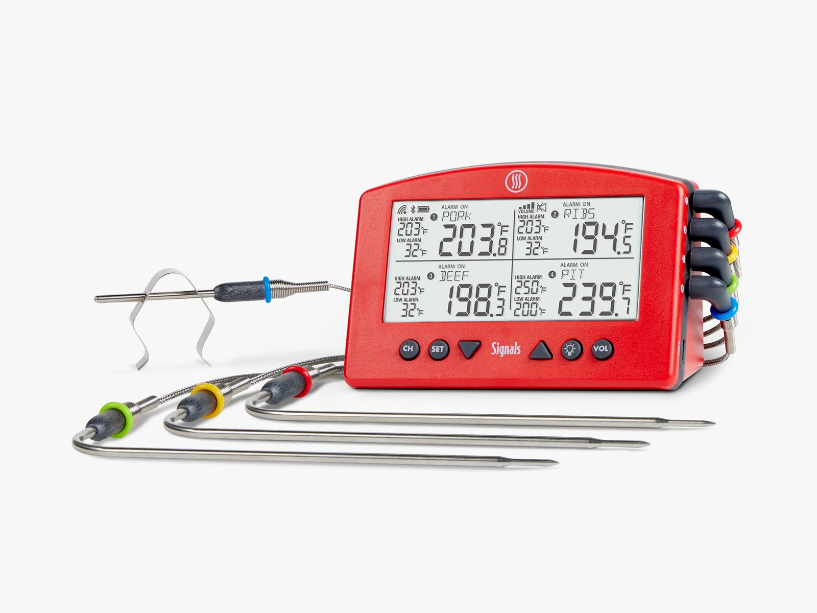 ThermoWorks Signals 4-Channel BBQ Alarm Thermometer