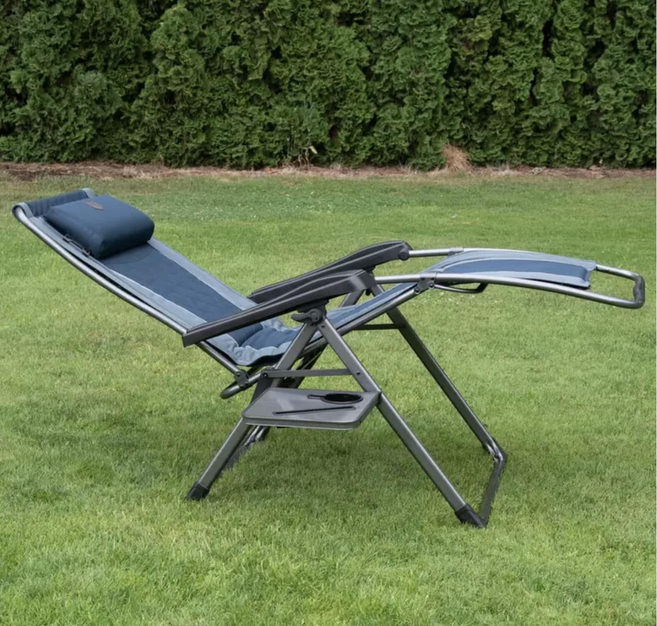Timber Ridge Zero Gravity Lounge Chair with Side Table