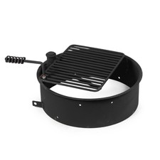 Titan Great Outdoors 24-Inch Round Steel Fire Ring