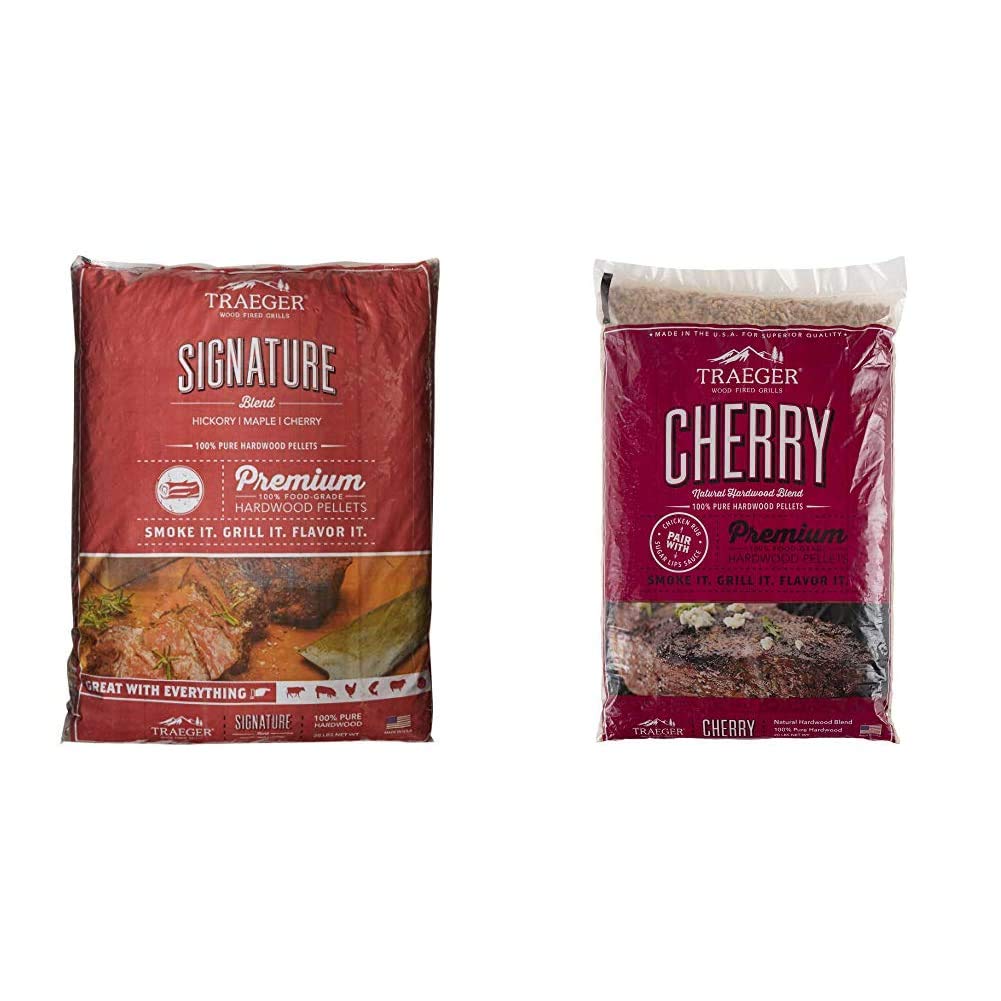 Traeger Grills Cherry 100% All-Natural Hardwood Pellets, 20 lb