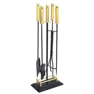 Uniflasy 5-Piece Fire Pit Tool Set with Stand