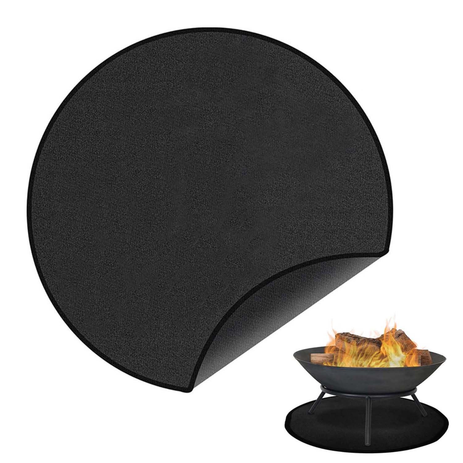 US Fire Glass 36-Inch Round Fire Pit Ember Mat