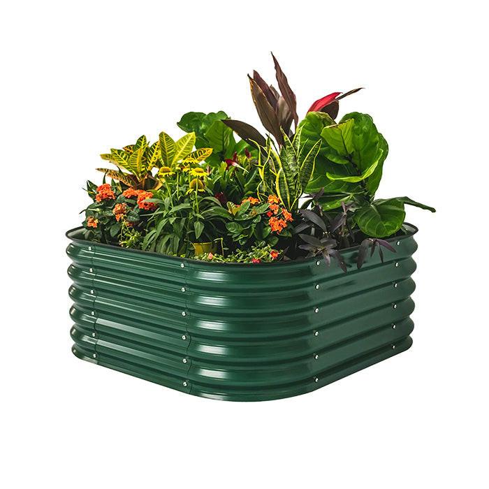 Vego Garden 17-Inch Tall Large Metal Raised Garden Bed Kit