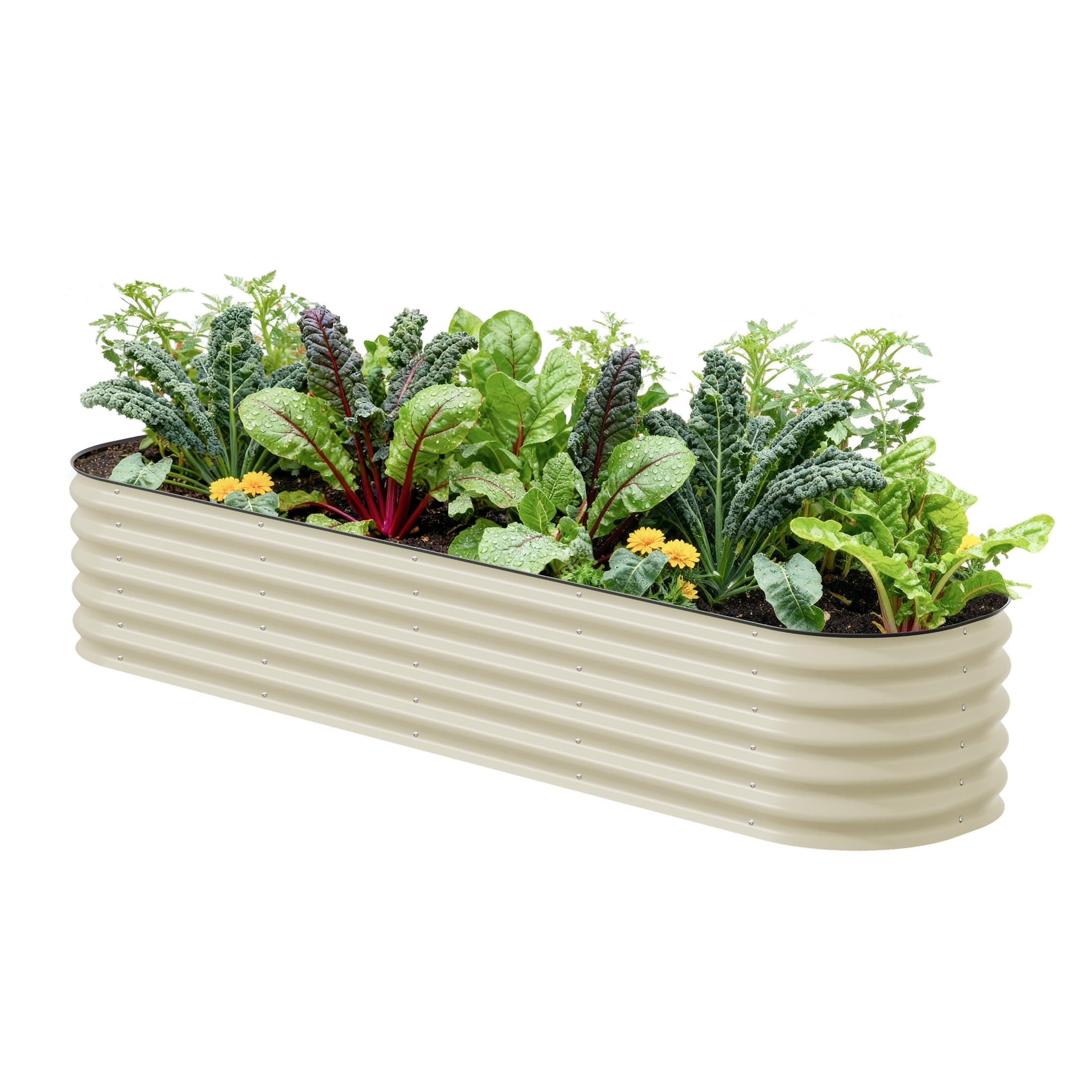 Vego Garden 9 In 1 Modular Metal Raised Garden Bed 6.8 Cu Ft