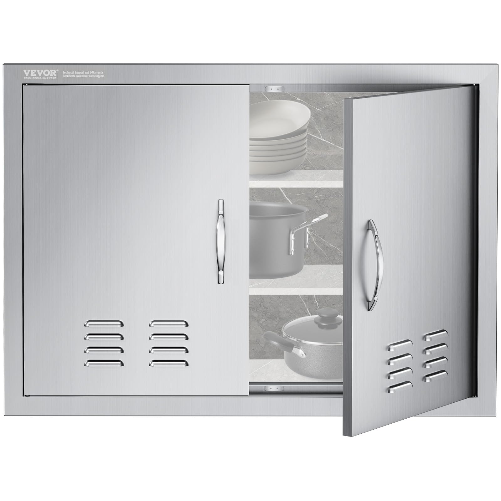 VEVOR 30-Inch Outdoor Kitchen Cabinet Stainless Steel with Drawer and Doors