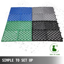 VEVOR Interlocking Deck Tiles 12x12 Inch Composite Decking