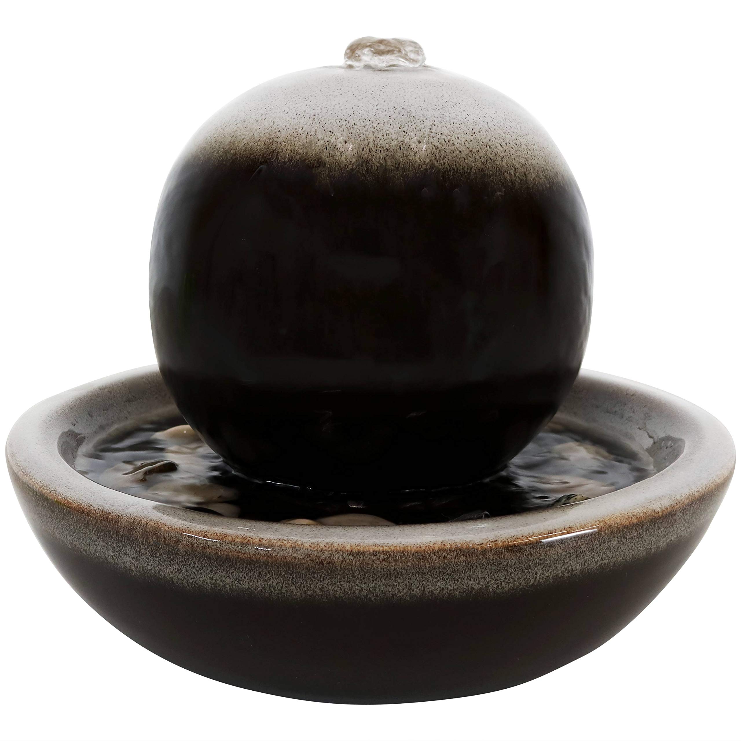 VIVOHOME Electric Outdoor Glazed Ceramic Urn Water Fountain 28 Inch