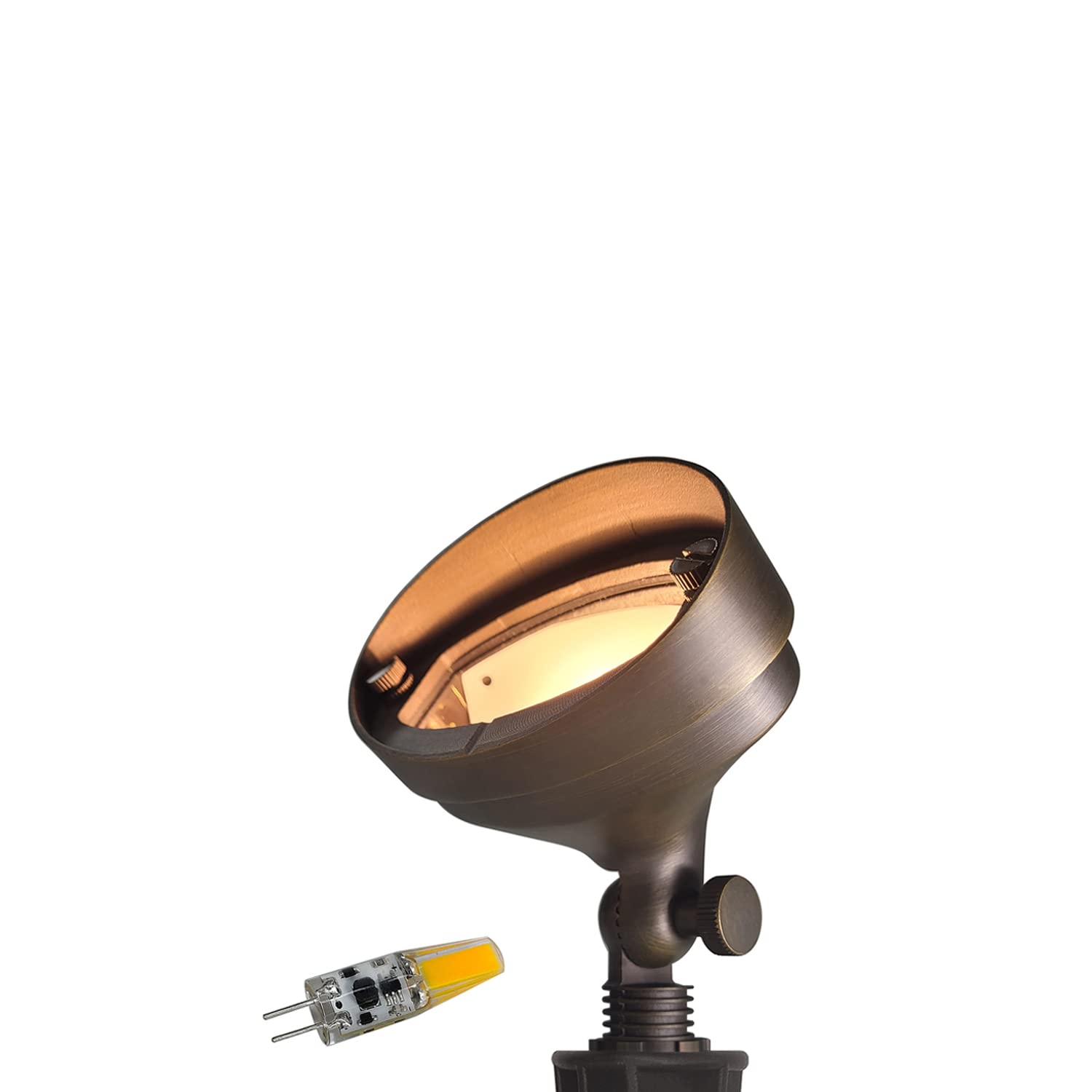 VOLT Brass LED Landscape Spotlight 3W Low Voltage