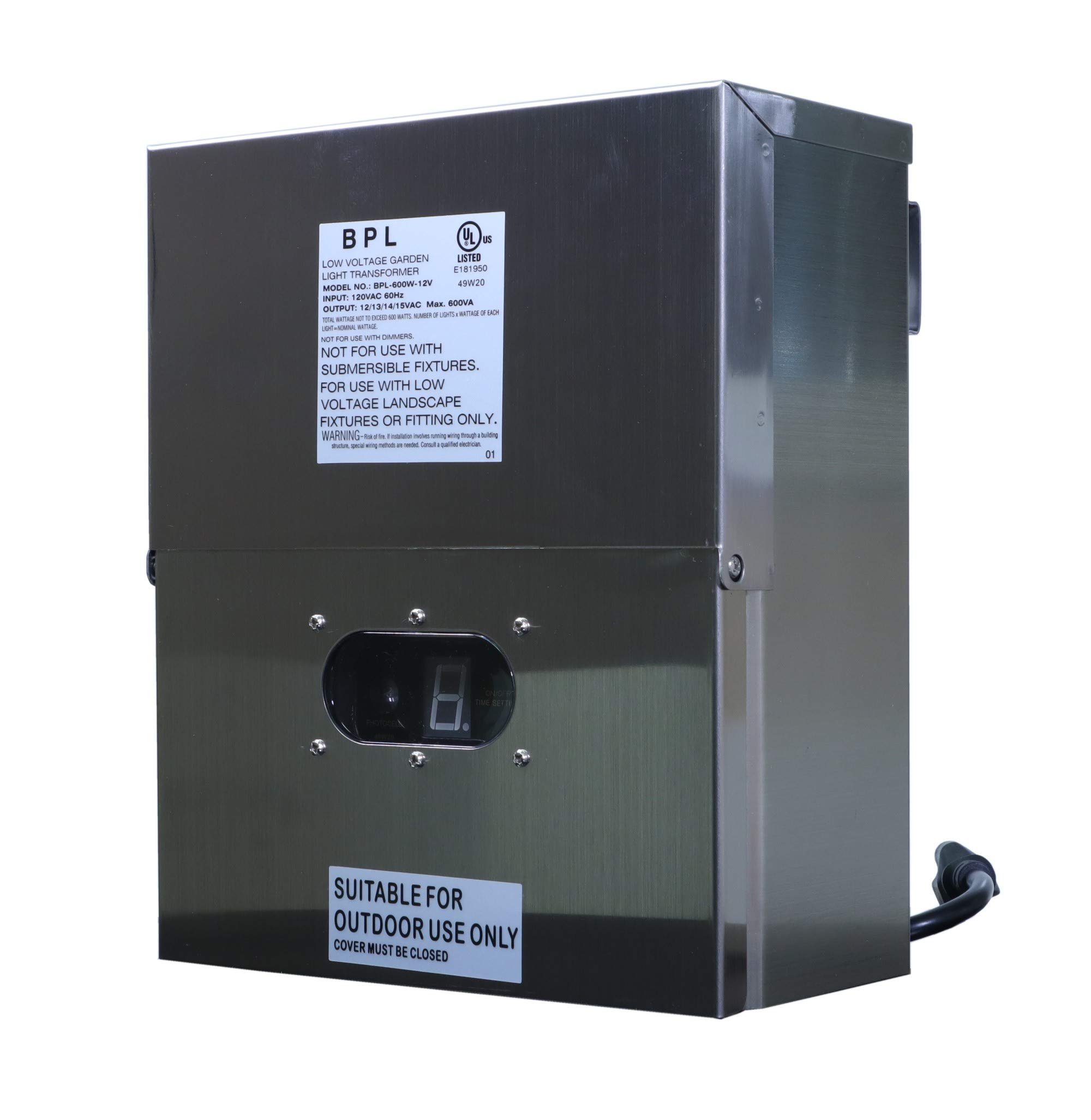 VOLT Lighting 150-Watt Multi-Tap Low Voltage Landscape Transformer with Timer and Photocell