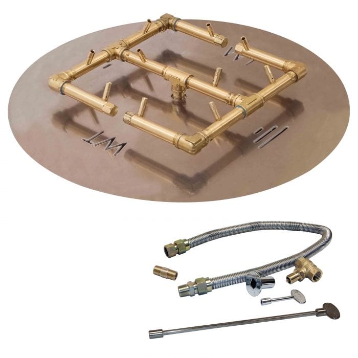 Warming Trends CROSSFIRE Brass Gas Fire Pit Burner