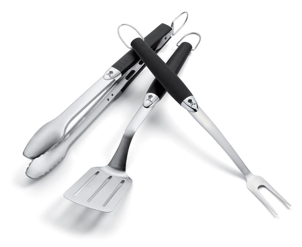 Weber Original Stainless Steel 3-Piece Grill Tool Set