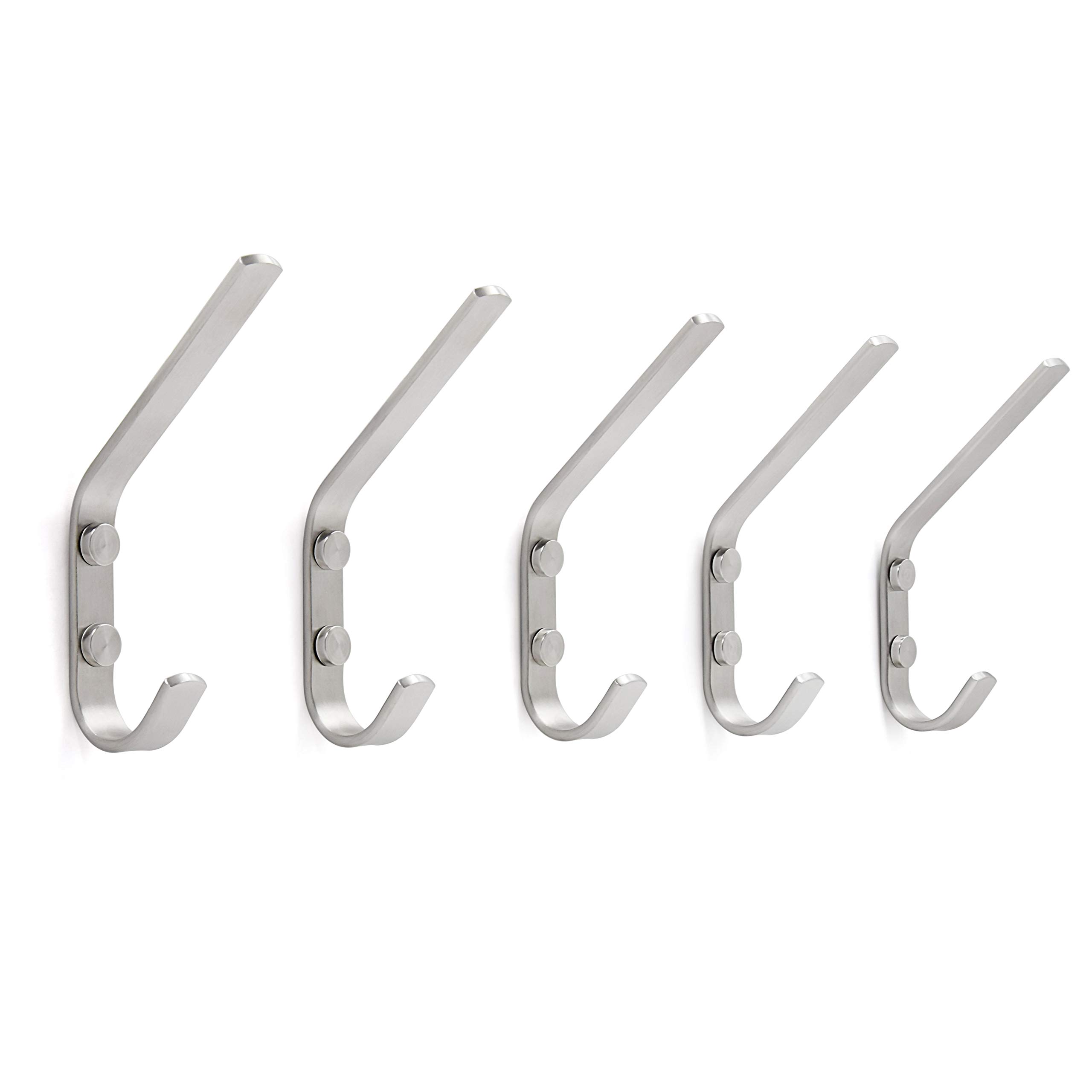 WEBI Stainless Steel Heavy Duty Robe Hook Single Coat Hook (4-Pack)