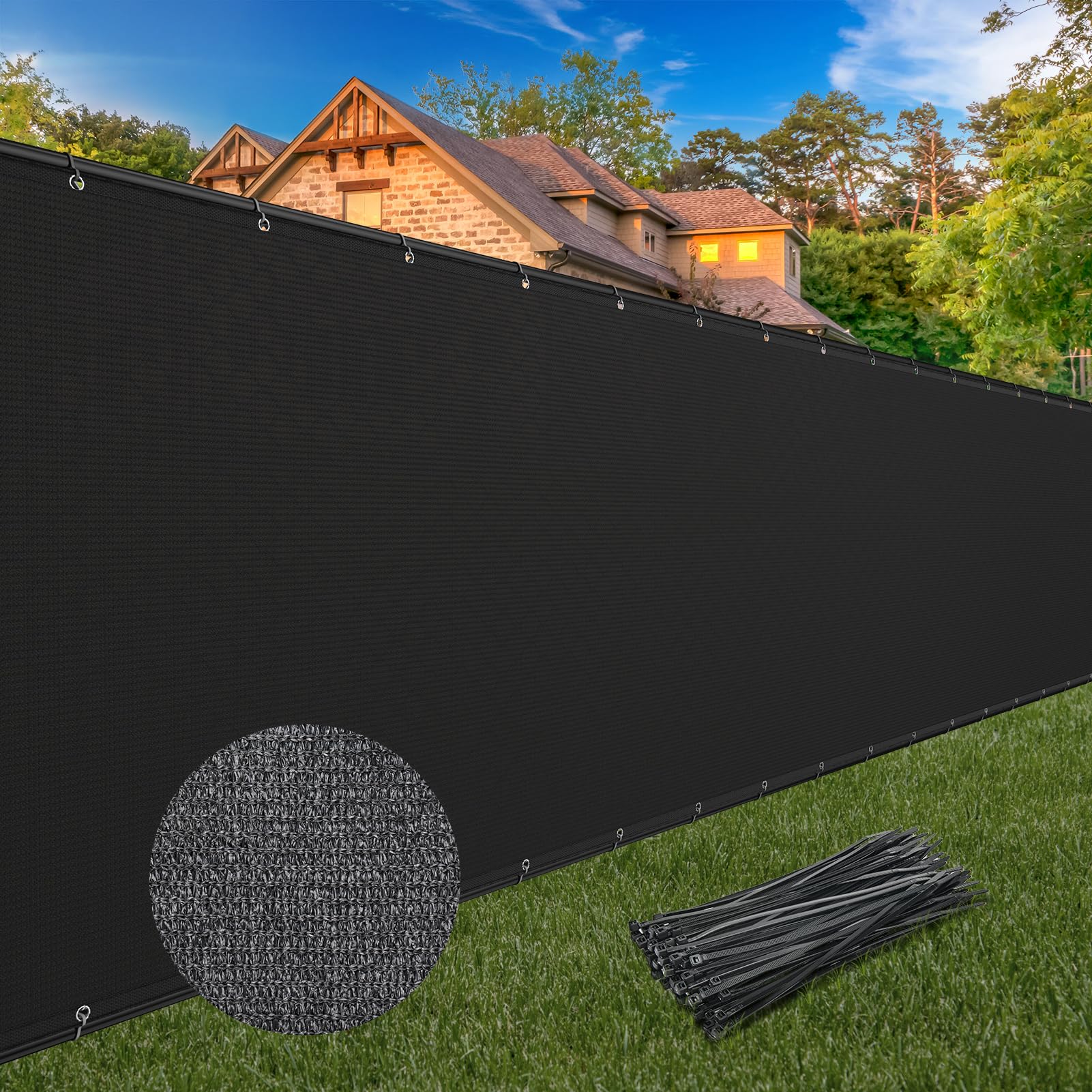 Windscreen4less Heavy Duty Privacy Fence Screen 6ft x 50ft