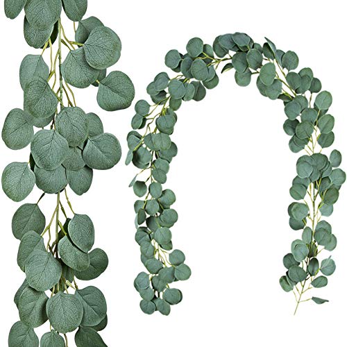 Winlyn 6-Pack Artificial Eucalyptus Garland Vine