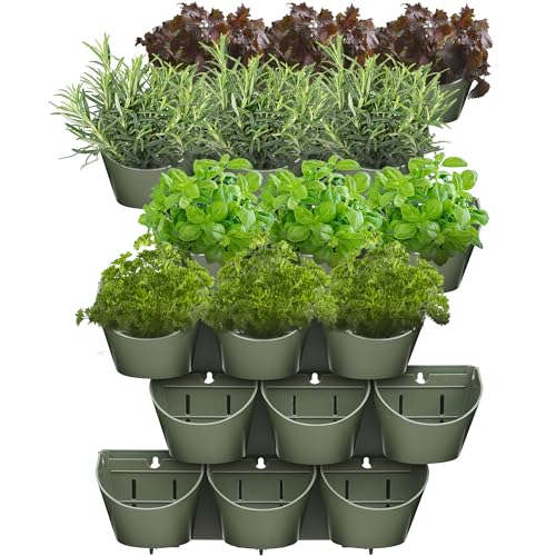 Worth Garden 18-Pocket Self-Watering Vertical Wall Planter