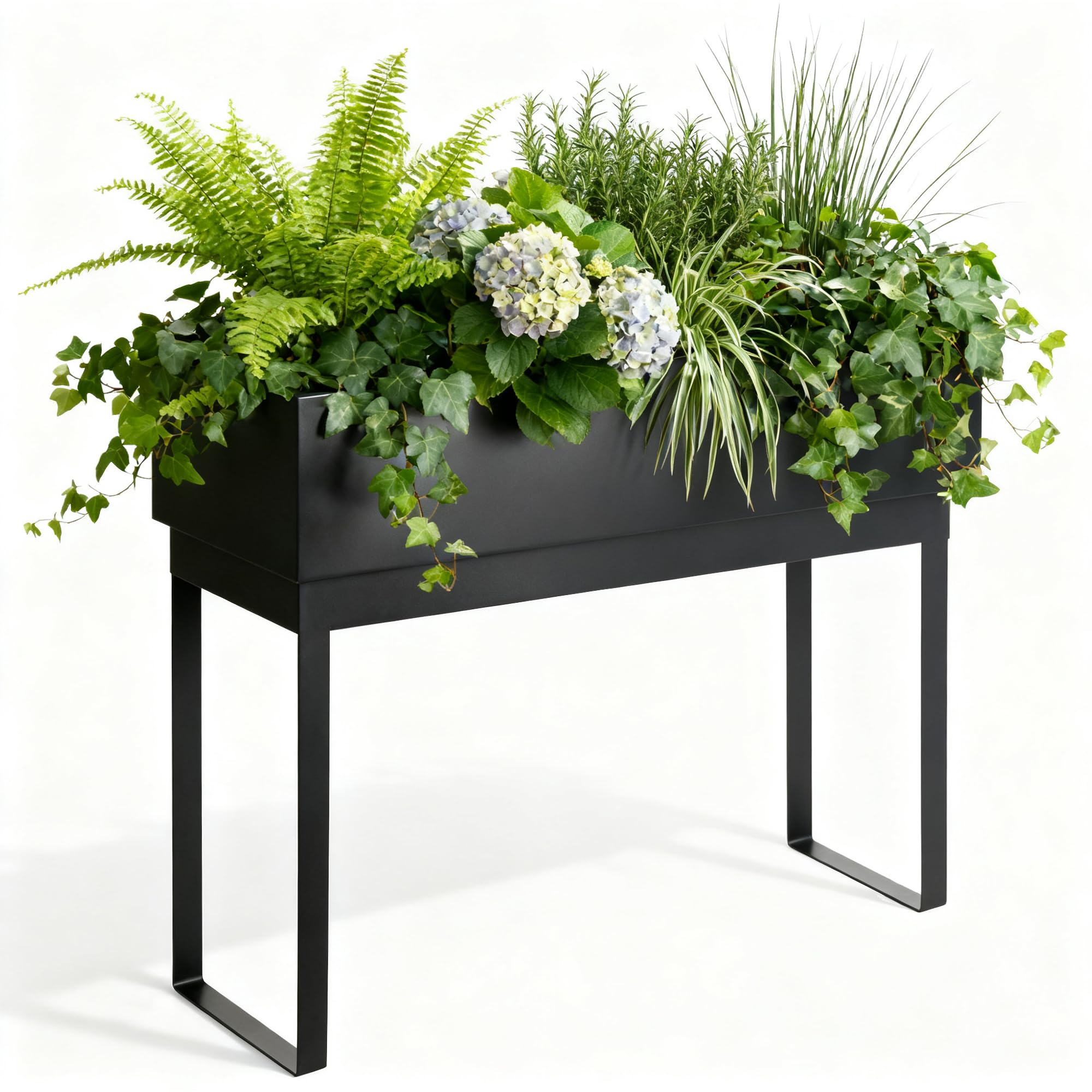 Worth Garden 32-Inch Tall Self-Watering Elevated Raised Garden Planter on Wheels