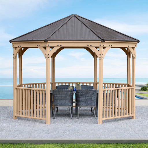 Yardistry 12 ft. x 16 ft. Meridian All Cedar Pergola