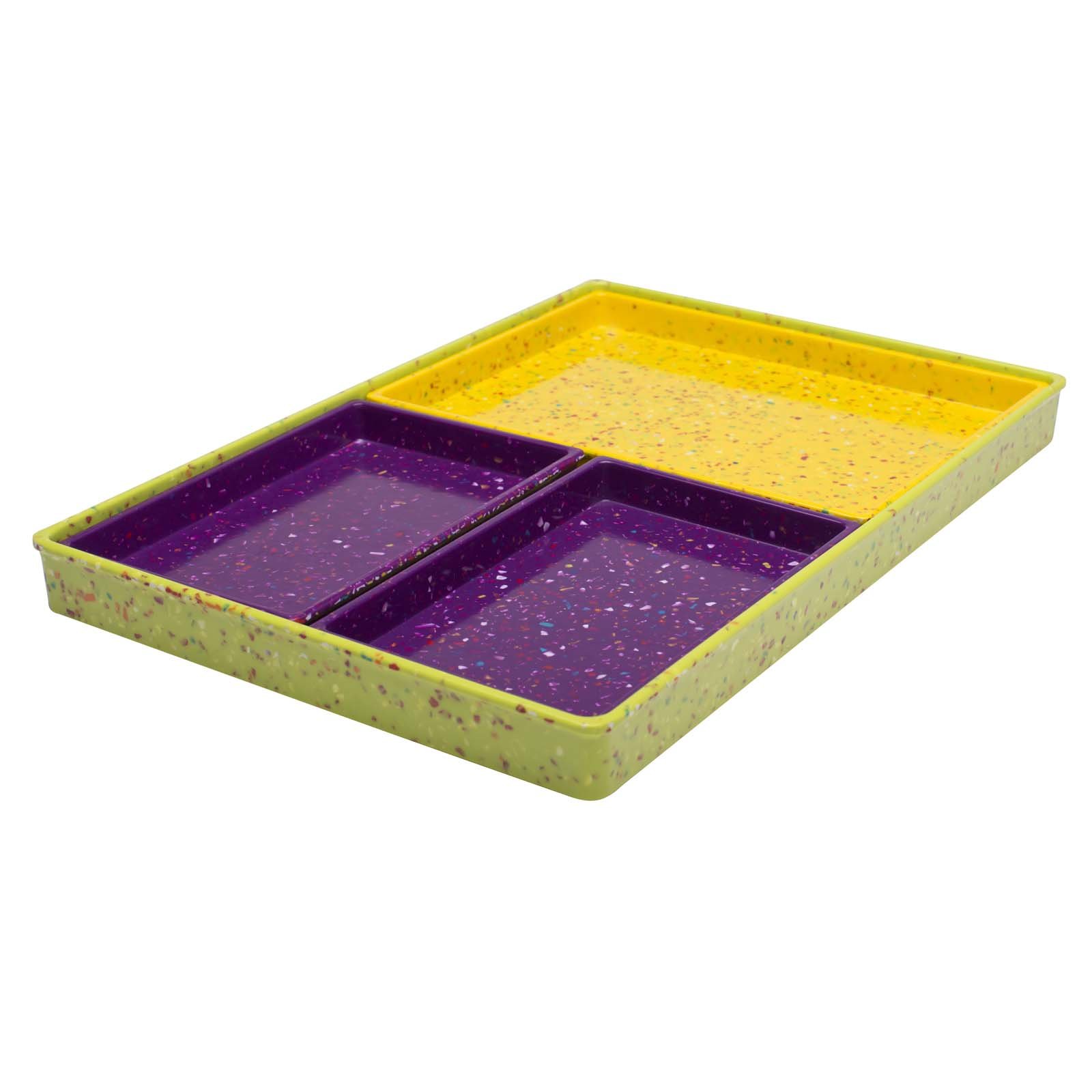 Zak Designs Confetti Melamine Serving Tray, 15x10-Inch